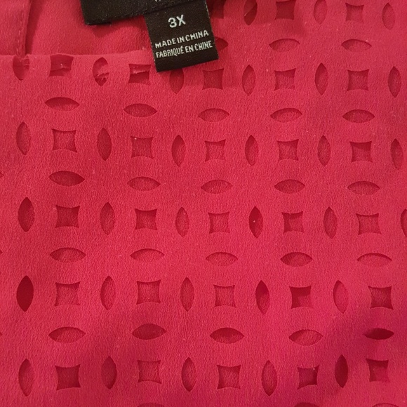 Cynthia Rowley Woman Fuchsia Blouse, size 3X - Picture 4 of 6